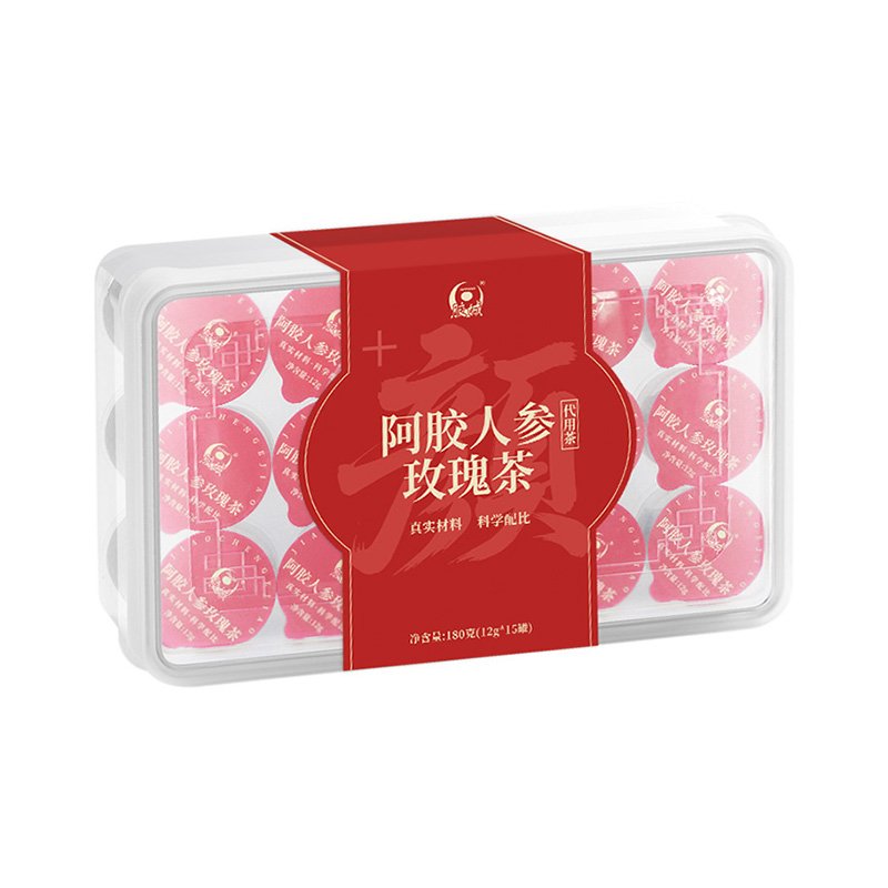 阿胶人参玫瑰茶